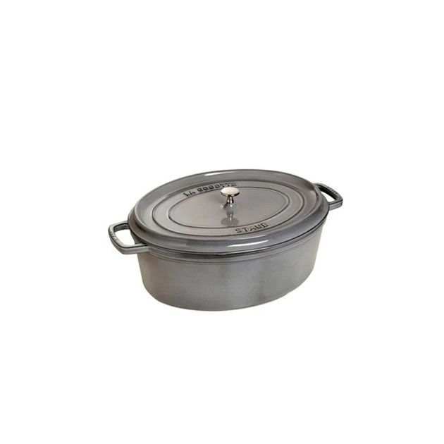 STAUB Cocotte Fonte Ovale 33 Cm Gris Graphite 6,7 L 3 STAUB Cocotte Fonte Ovale 33 Cm Gris Graphite 6,7 L