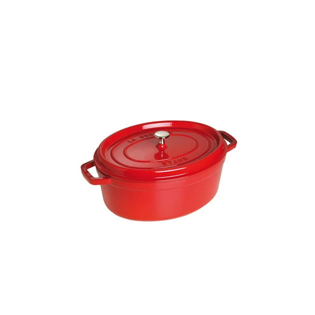 STAUB Cocotte Fonte Ovale 33 Cm Rouge Cerise 6,7 L 3 STAUB Cocotte Fonte Ovale 33 Cm Rouge Cerise 6,7 L