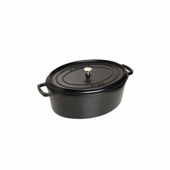 STAUB Cocotte Fonte Ovale 41 Cm Noir Mat 12 L