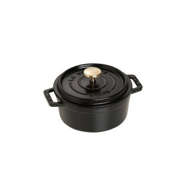 STAUB Cocotte Fonte Ronde 12 Cm Noir Mat 0,4 L 4 STAUB Cocotte Fonte Ronde 12 Cm Noir Mat 0,4 L – Image 2