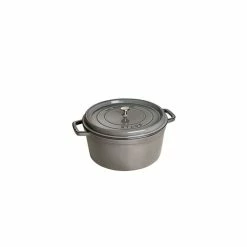 STAUB Cocotte Fonte Ronde 14 Cm Gris Graphite 0,8 L