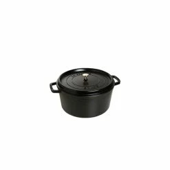 STAUB Cocotte Fonte Ronde 14 Cm Noir Mat 0,8 L
