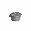 STAUB Cocotte Fonte Ronde 16 Cm Gris Graphite 1,2 L -Cookway boutique staub cocotte fonte ronde 16 cm gris graphite 12 l