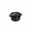 STAUB Cocotte Fonte Ronde 16 Cm Noir Mat 1,2 L -Cookway boutique staub cocotte fonte ronde 16 cm noir mat 12 l