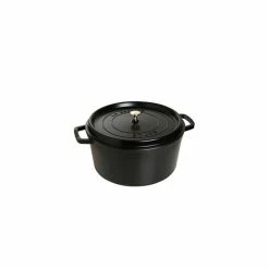 STAUB Cocotte Fonte Ronde 18 Cm Noir Mat 1,7 L