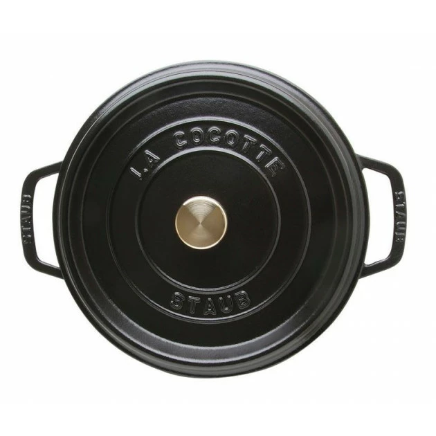 STAUB Cocotte Fonte Ronde 20 Cm Noir Mat 2,2 L 4 STAUB Cocotte Fonte Ronde 20 Cm Noir Mat 2,2 L – Image 2