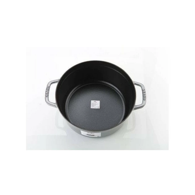 STAUB Cocotte Fonte Ronde 22 Cm Gris Graphite 2,6 L 4 STAUB Cocotte Fonte Ronde 22 Cm Gris Graphite 2,6 L – Image 2