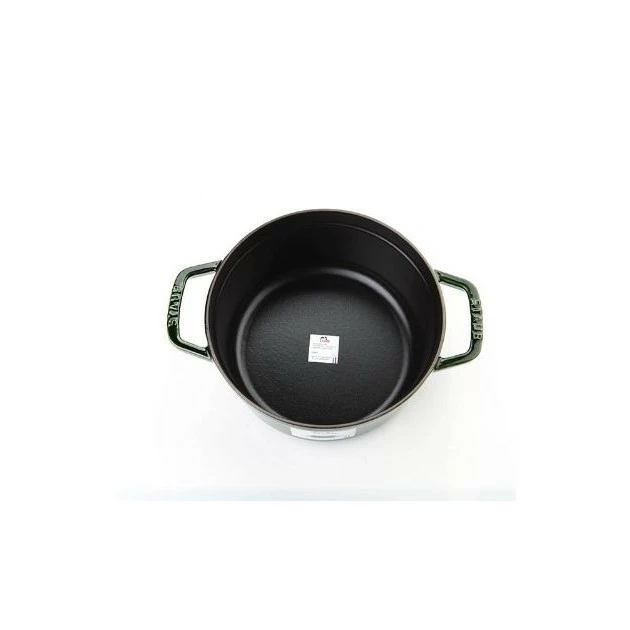 STAUB Cocotte Fonte Ronde 24 Cm Vert Basilic Majolique 3,8 L 4 STAUB Cocotte Fonte Ronde 24 Cm Vert Basilic Majolique 3,8 L – Image 2