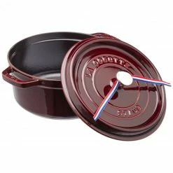 STAUB Cocotte Fonte Ronde 26 Cm Grenadine Majolique 5,2 L -Cookway boutique staub cocotte fonte ronde 26 cm grenadine majolique 52 l 2