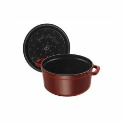 STAUB Cocotte Fonte Ronde 26 Cm Grenadine Majolique 5,2 L -Cookway boutique staub cocotte fonte ronde 26 cm grenadine majolique 52 l 3