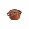 STAUB Cocotte Fonte Ronde 28 Cm Cannelle Majolique 6,7 L