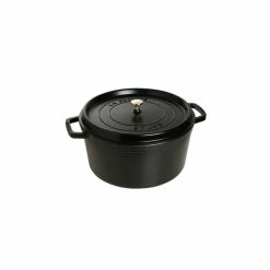 STAUB Cocotte Fonte Ronde 28 Cm Noir Mat 6,7 L