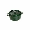 STAUB Cocotte Fonte Ronde 28 Cm Vert Basilic Majolique 6,7 L