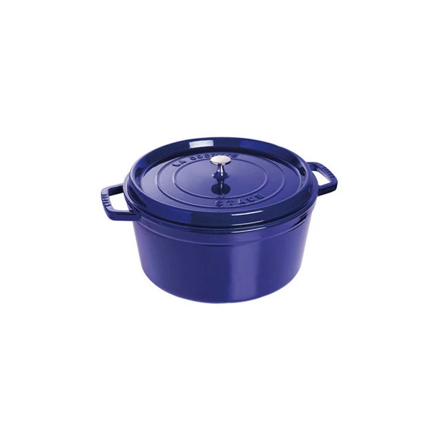 STAUB Cocotte Fonte Ronde 30 Cm Bleu Intense Majolique 8,35 L 3 STAUB Cocotte Fonte Ronde 30 Cm Bleu Intense Majolique 8,35 L
