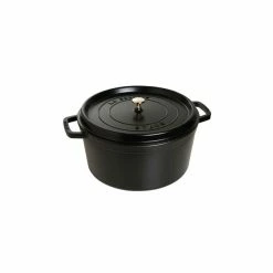 STAUB Cocotte Fonte Ronde 30 Cm Noir Mat 8,35 L