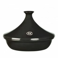 Plat à Tajine En Céramique Fusain (Noir) Emile Henry 32 Cm