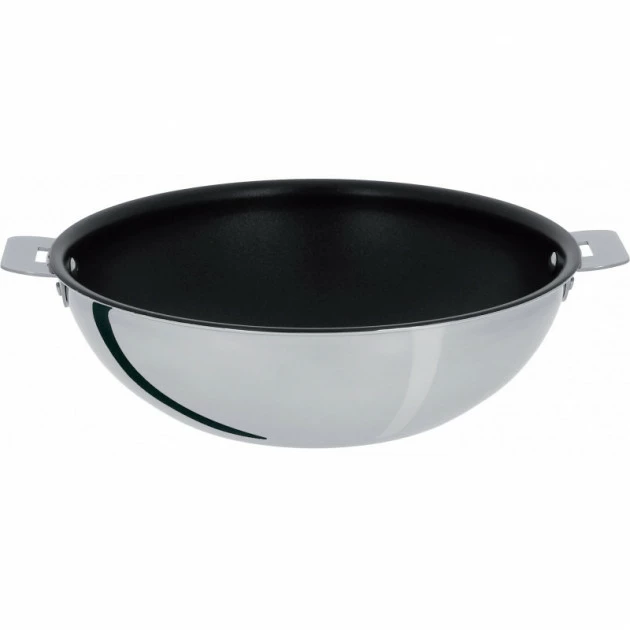 Wok Casteline Ø 20 Cm Manche Amovible Anti-Adhésif Inox Cristel 3 Wok Casteline Ø 20 Cm Manche Amovible Anti-Adhésif Inox Cristel