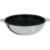 Wok Casteline Ø 24 Cm Manche Amovible Anti-Adhésif Inox Cristel -Cookway boutique wok casteline o 24 cm manche amovible anti adhesif inox cristel