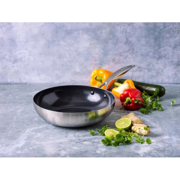 Wok En Céramique Ø 28 Cm, Collection GENEVA GreenPan™ 4 Wok En Céramique Ø 28 Cm, Collection GENEVA GreenPan™ – Image 2