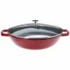 Wok En Fonte 30 Cm Rouge Staub -Cookway boutique wok en fonte 30 cm rouge staub
