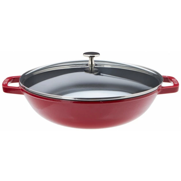 Wok En Fonte 30 Cm Rouge Staub 3 Wok En Fonte 30 Cm Rouge Staub