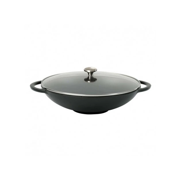 Wok En Fonte 37 Cm Noir Mat Chasseur 3 Wok En Fonte 37 Cm Noir Mat Chasseur