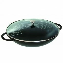 Wok En Fonte 37 Cm Noir Staub