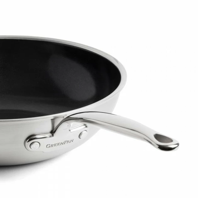 Wok Inox Ø 30 Cm PREMIERE GreenPan 4 Wok Inox Ø 30 Cm PREMIERE GreenPan – Image 2